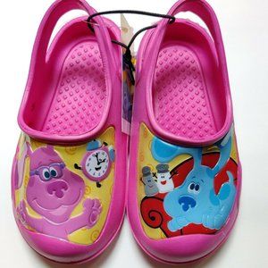 Blue's Clues Foam Croc-like Clogs Size 5/6 7/8 9/10 or 11/12 Blue and Magenta